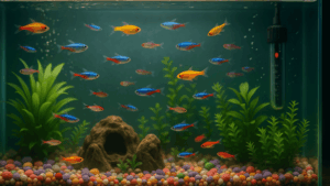 aquário-superlotado-de-peixes